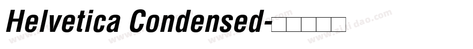 Helvetica Condensed字体转换